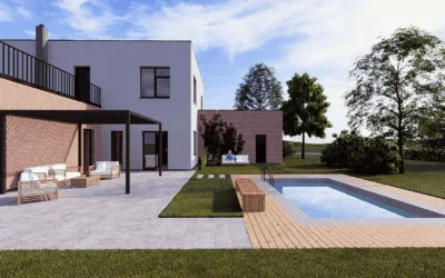 Projekt rodinného domu světlo, klid, soukromí